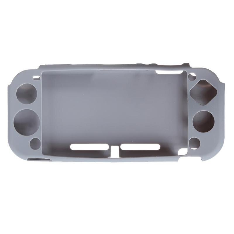 Soft Silicone Case Protective Cover for Nintendo Switch Lite Mini Console Controller Gaming Back Shell Protection Accessories: Gray