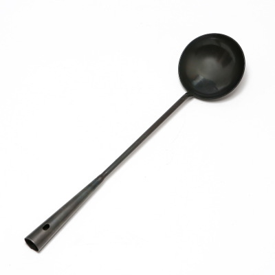 2023 Chinese Traditionele Ijzeren Wok Handgemaakte Grote Wok & Houten Handvat Anti-Stick Wok Gasfornuis Pan Keuken Kookgerei Ijzeren Pot: WHITE
