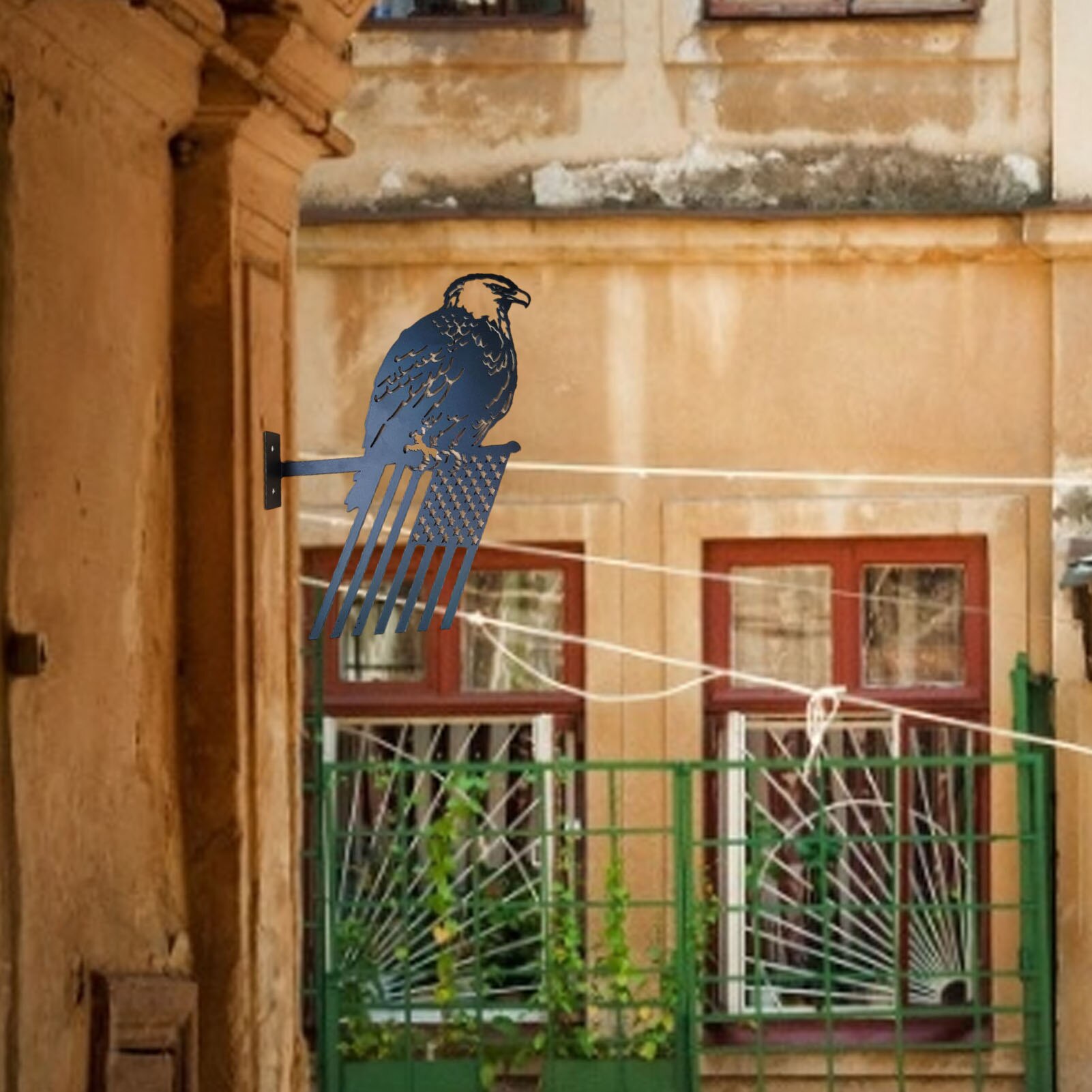 Steel Freedom Eagle Decoration Metal Birds Garden Yard Art Tree Art Silhouette Art Corten Steel Garden Decoration