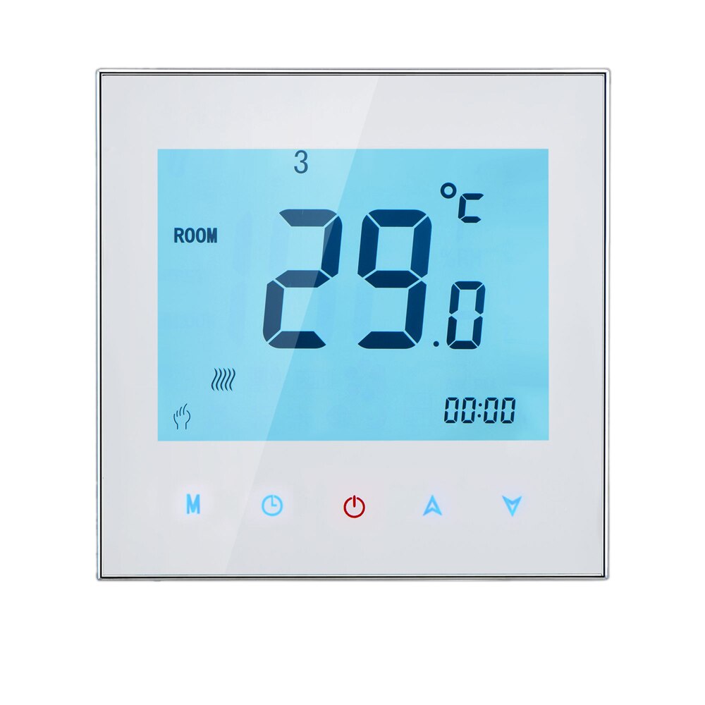 Electronic Temperature Controller Weekly Programmable Thermostat LCD Touch Screen Room Temperature Controller Thermostat