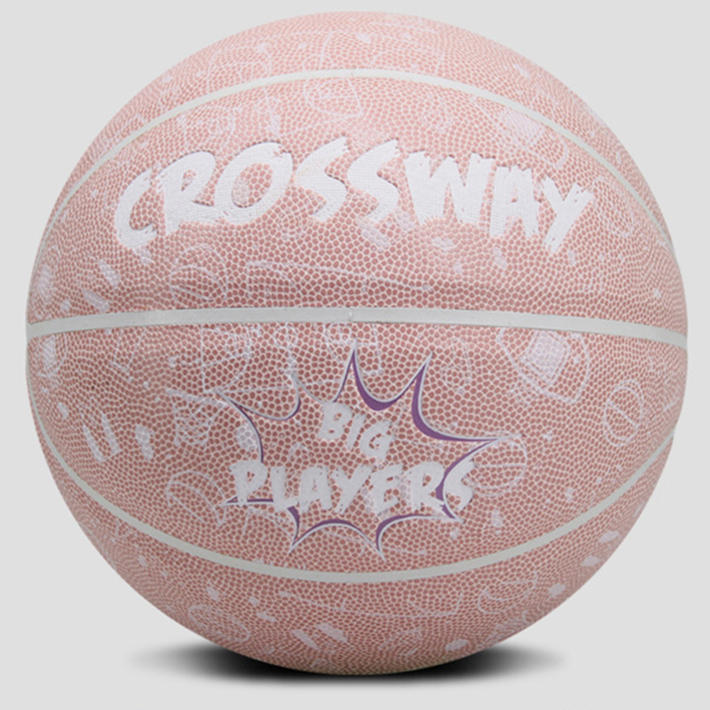 CROSSWAY Streetball Outdoor Indoor Size 7/6/5 PU Leather Basketball Ball Training Basket Ball Basketball Net outdoor sport ball