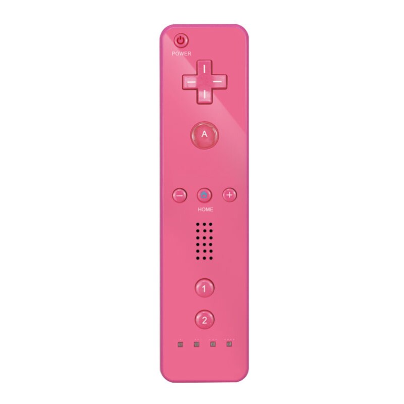 Without Motion Plus Controller For Wii Wireless Games Remote Nunchuck For Wii 2 in 1 Bluetooth Game Controle Silicone Soft Case: only remote-Pink