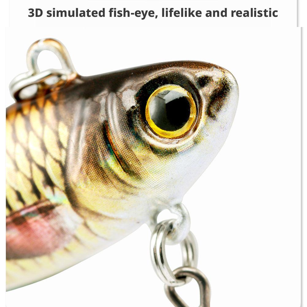 28g Tail Spinner Fishing Lure VIB Hard Bait 3D Realistic Scale Full Water Layer For Bass Shore Fishing Tackle Equipment