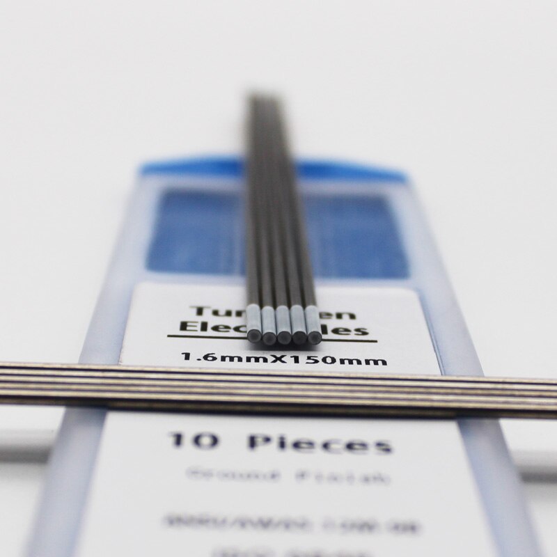 10 pièces électrodes de soudage TIG électrode de tungstène 1.0mm-4.0mm pointe blanche zircone 0.8%