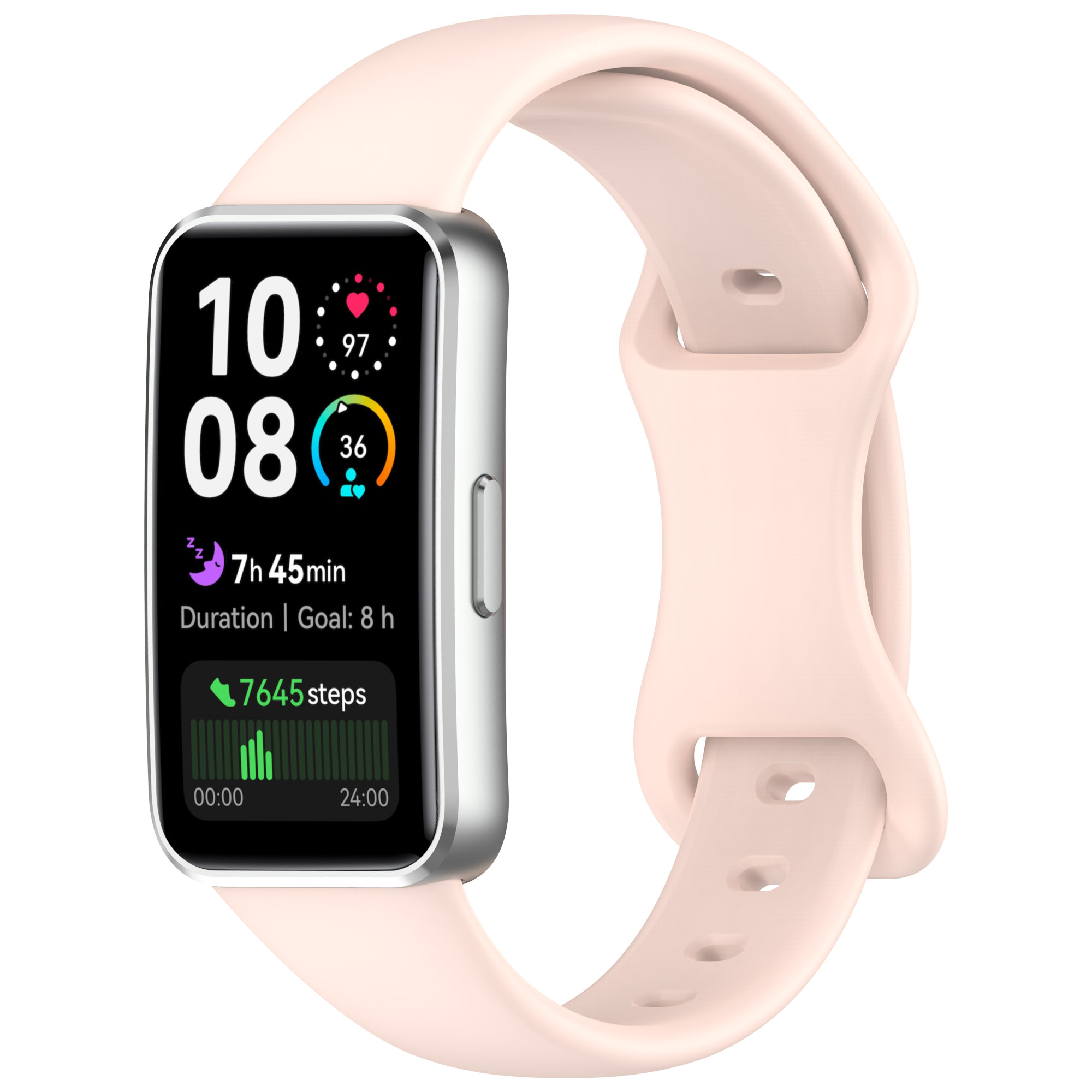 Silikonirannekkeet huawei band 10/9/8/ nfc-kellonrannekkeen lisävarusteet vaihtovyö urheilu pulseira correa huawei band 10 -ranneke: Sinivalkoinen / 14mm