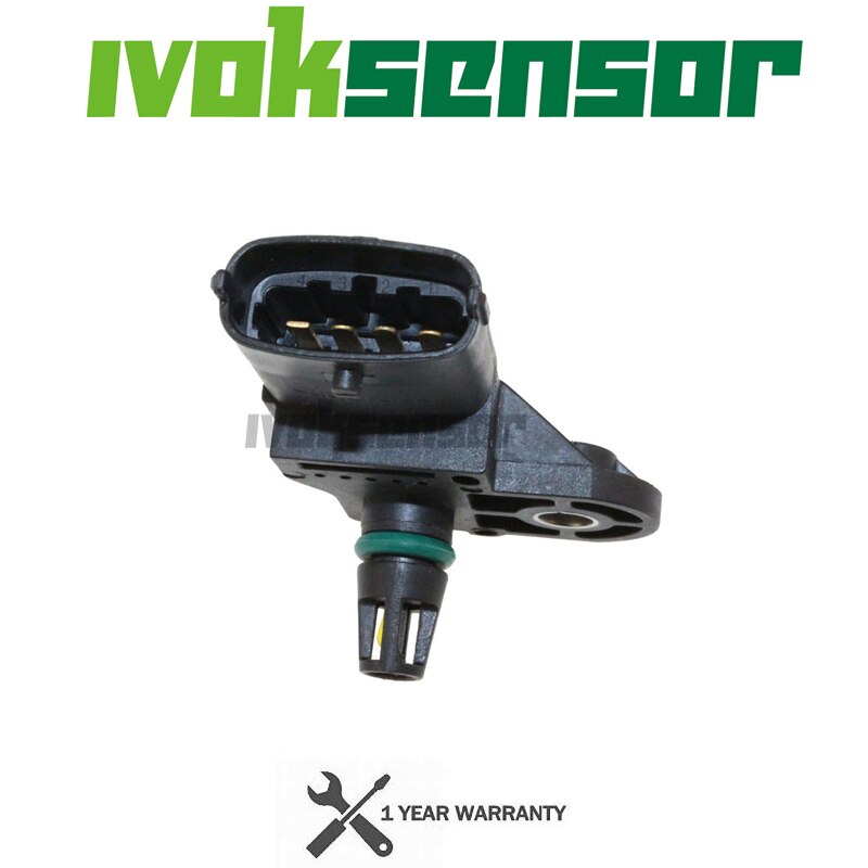 0281002437 Boost MAP Sensor For Alfa Romeo 147 156 159 166 Brera GT Giulietta Mito Spider Volvo S60 V70 With Plug Connector