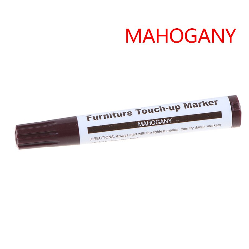 1pc Furniture Repair Pen Markers Scratch Filler Paint Remover For Wooden Cabinet Floor Tables Chairs: Mahogany