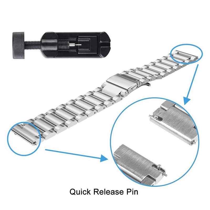 Ersatzarmband aus edelstahl für garmin venu sq smartwatch 20mm