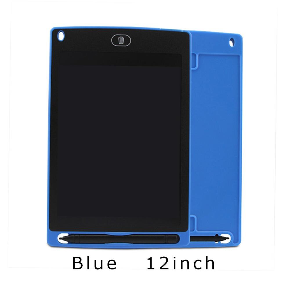 8.5 Inch Smart LCD Writing Tablet Electronic Graphics Erasable Drawing Board Doodle Pad with Stylus pen Students Smart Notebook: Blue 12 inch