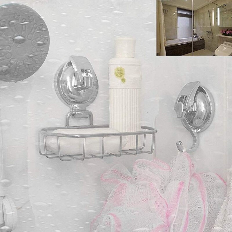 Muur Vacuüm Rack Zuignap 6 Haken Handdoek Badkamer Muur Vacuüm Rack Zuignap 6 Haken Handdoek Badkamer
