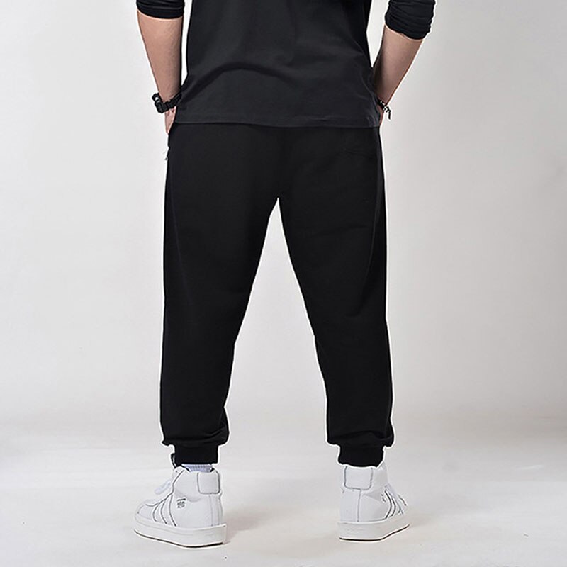 7XL 6XL Plus Size Men Pants Casual Sweatpants Sports Letter Summer Loose Sportwear Pants Long Black Stretch Trousers 2022