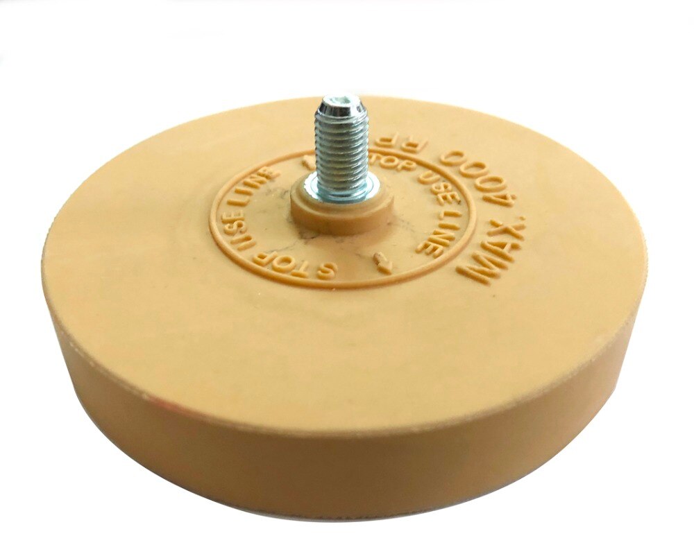 Pneumatic Tools Air Tire Buffer Tire Glue Yellow Remove Rubber Wheel Eraser Air Die Grinder Wheel 4 inch 90mm