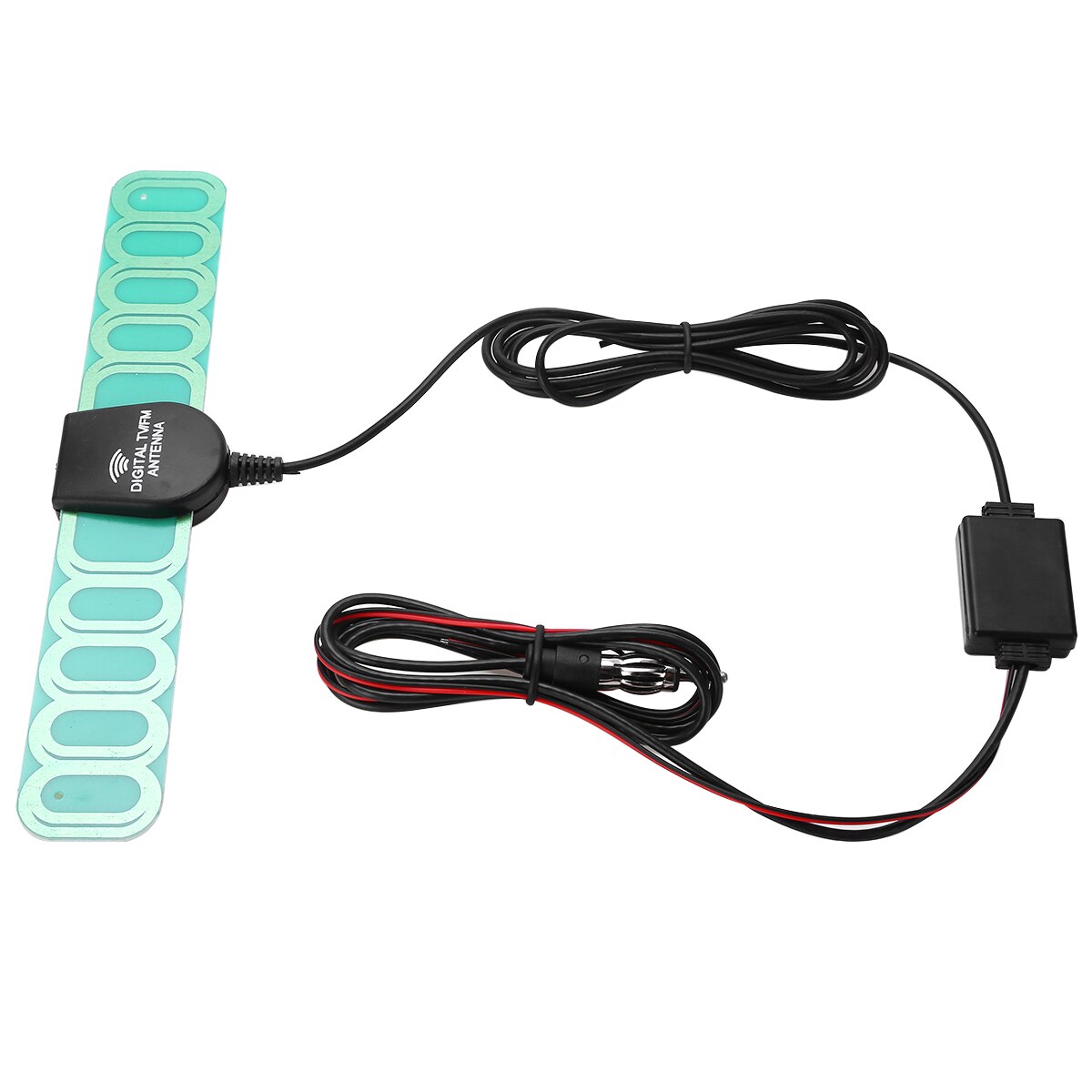 12V Car Digital TV FM Antenna Aerials Amplifier Booster Aerial Radio Digital Antenna Signal Amplifier Booster with Connector