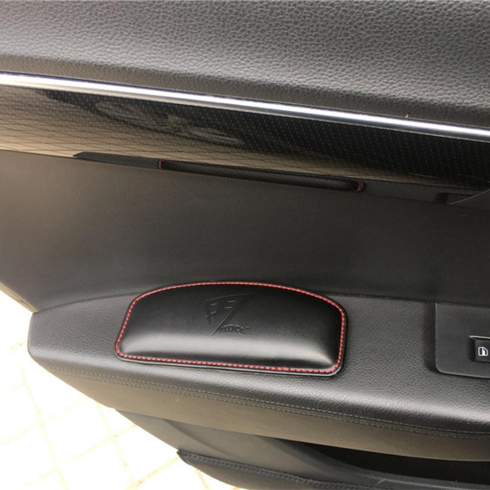 Car Driver Door Armrest Soft Leather Arm Protective Pad Passenger Rest Support Pillow Arm Rest Interior Accessories