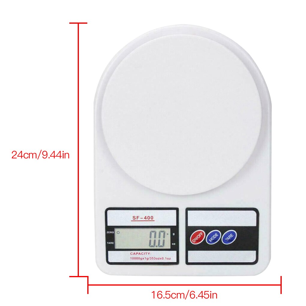 SF400 Electronic Food Scale Digital Weight Balance Home LCD Kitchen Measuring Tool