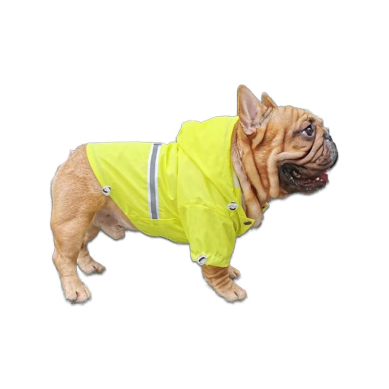 Hund regnjacka reflekterande vattentäta kläder för hund regnjacka pudel schnauzer mops fransk bulldog kläder corgi kostym outfit