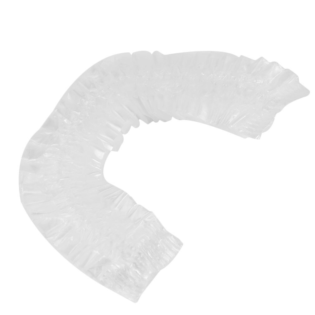 100 stks/set Wegwerp el Thuis Vrouwen Douche Bad Cap Waterdichte Elastische Volwassenen Badmuts Haar Cover Douche Caps