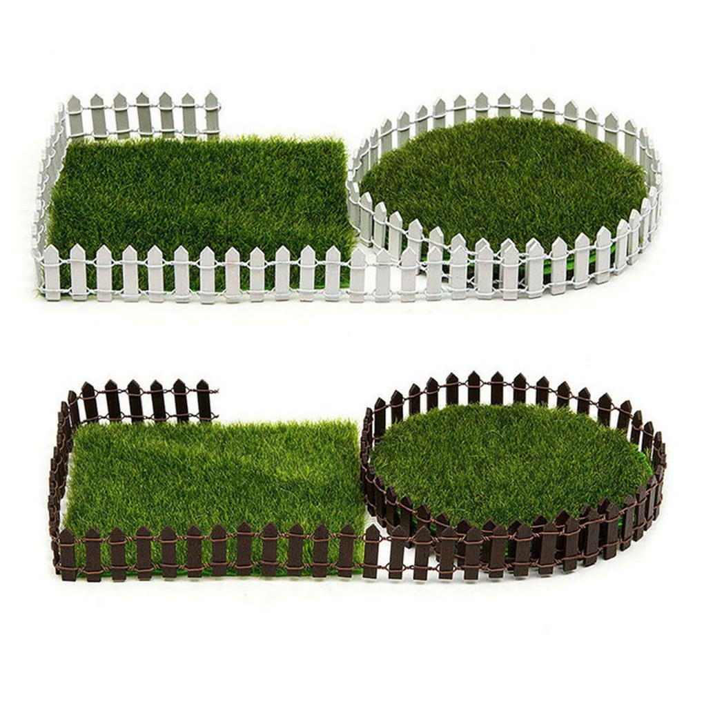Mini Wood Fence Palisade Fairy Garden Home Houses Decoration Mini Craft Micro Landscaping Decor DIY Accessories