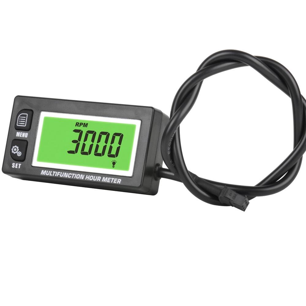 Inductive Temperature TEMP METER Thermometer Tach/Hour Meter for motorcycle snowmobile ATV RL-HM028A
