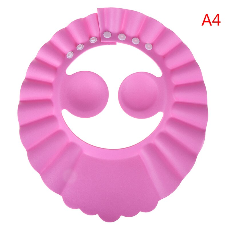 Gorro de baño de bebé duradero con visera ajustable para ducha de bebé protector de ojos a prueba de agua Escudo de lavado de cabello para niños: 4