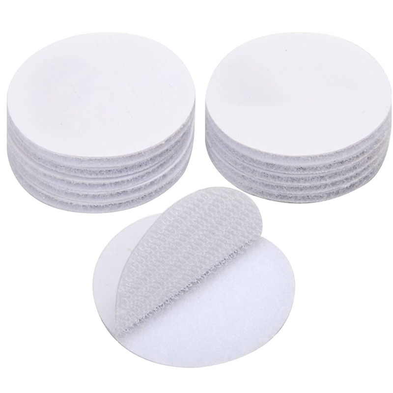 5-30Pairs 60mm Strong Self Adhesive Fastener Dots Nylon Sticker Hook and Loop Magic For Bed Sheet Sofa Mat Carpet Anti Slip: 30pairs / White