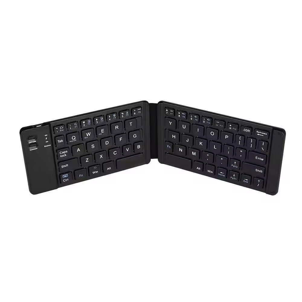 Opvouwbaar draadloos Bluetooth-toetsenbord Oplaadbaar opvouwbaar toetsenbord voor iPad Mobiele tablet Notebook Office Mini Draadloos toetsenbord: Kaki