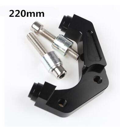 Pinza Freno moto Staffa/adattatore per Yamaha scooter Rsz fare jogging Forza per Rpm Adelin Frando 220mm/200mm Pinza Freno: Grigio scuro