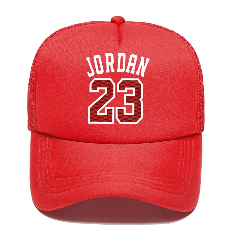 De Jordan 23 impreso de gorras de béisbol de los hombres las mujeres verano gorro de malla de camionero ajustable snapback sombreros