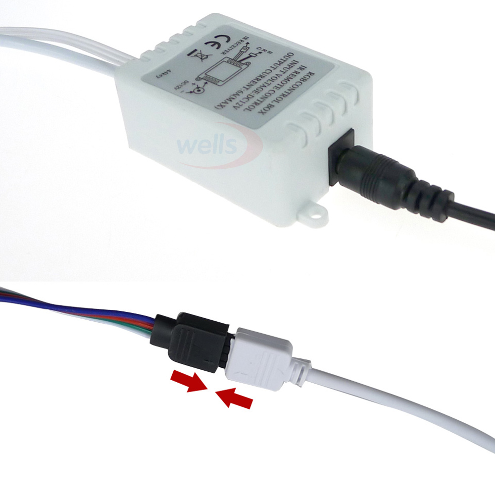 DC12V 24/44 Schlüssel RGB Regler Fernbedienung IR Drahtlose Dimmer LED Regler Controle für 2835 3014 3528 5050 RGB LED Streifen licht