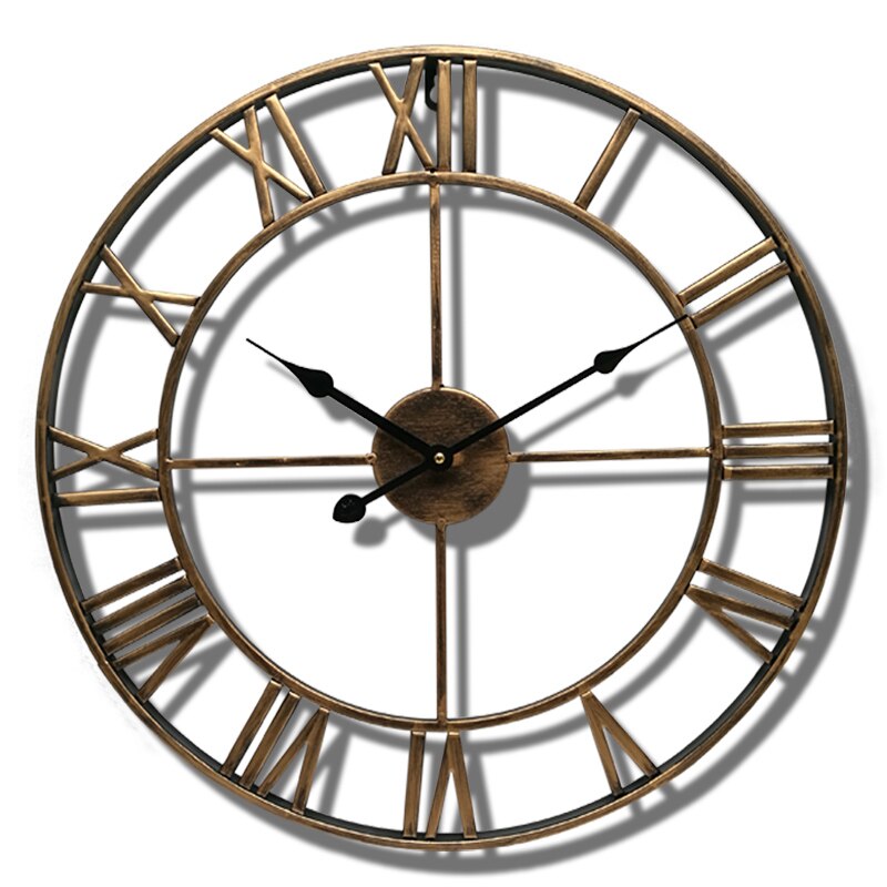 Wall Watch European Style Iron Clock Retro Clock Home Decoration Wall Clock European Retro Style Independent
