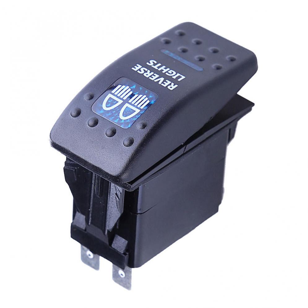 Interruptor basculante a prueba de agua, 12V, 20A, barra ARB 5P, luz LED azul, venta de coche