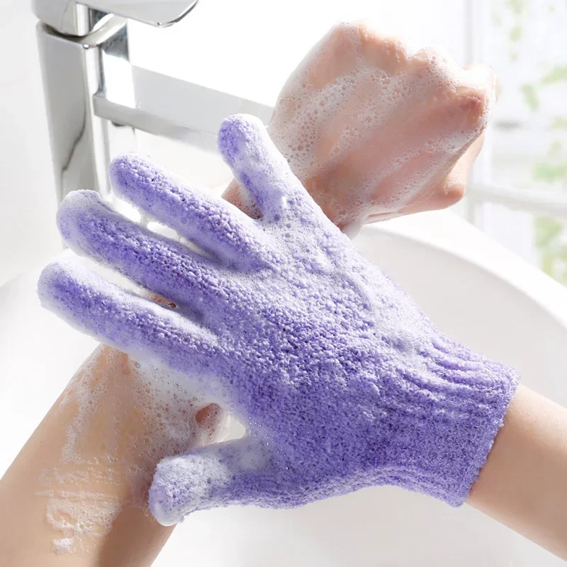 Gant de toilette de nettoyage du corps, brosse douce, maison, hôtel, salle de bain, boule de douche, ensemble d'épurateur de dos, serviette exfoliante pour la peau, gants de bain