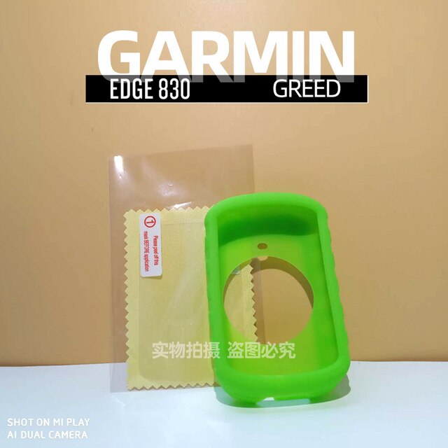 Garmin – etui de Protection 530 Silicone EDGE 830, Film de Protection pour écran d'ordinateur de vélo GPS 820: 830 Green