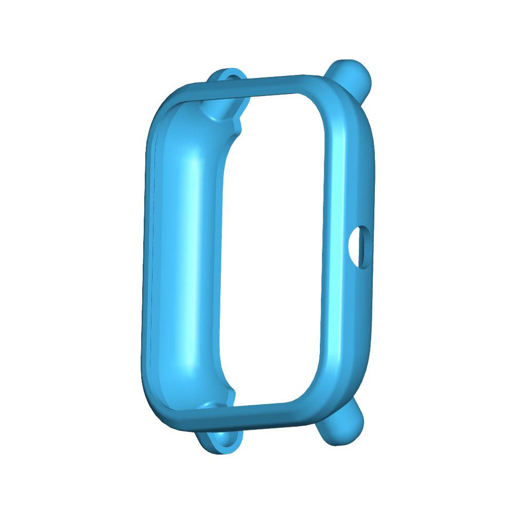Weiche TPU Fall Abdeckung Schützen Shell Für Huami Amazfit Bip S Smart Uhr Abdeckung Schutz Fall Zubehör Silikon Protector: Sky Blue