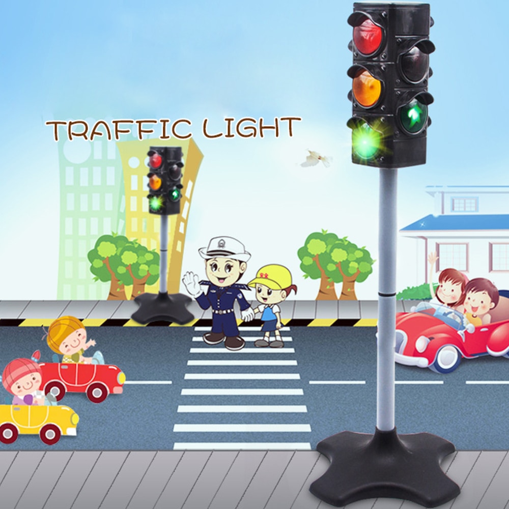Kind Onderwijs Speelgoed 72 Cm Verkeerslicht Signaal Lamp Speelgoed Veilig Crossing Road Verkeerslichten Cognitieve Speelgoed Kinderen Verjaardag Xmas