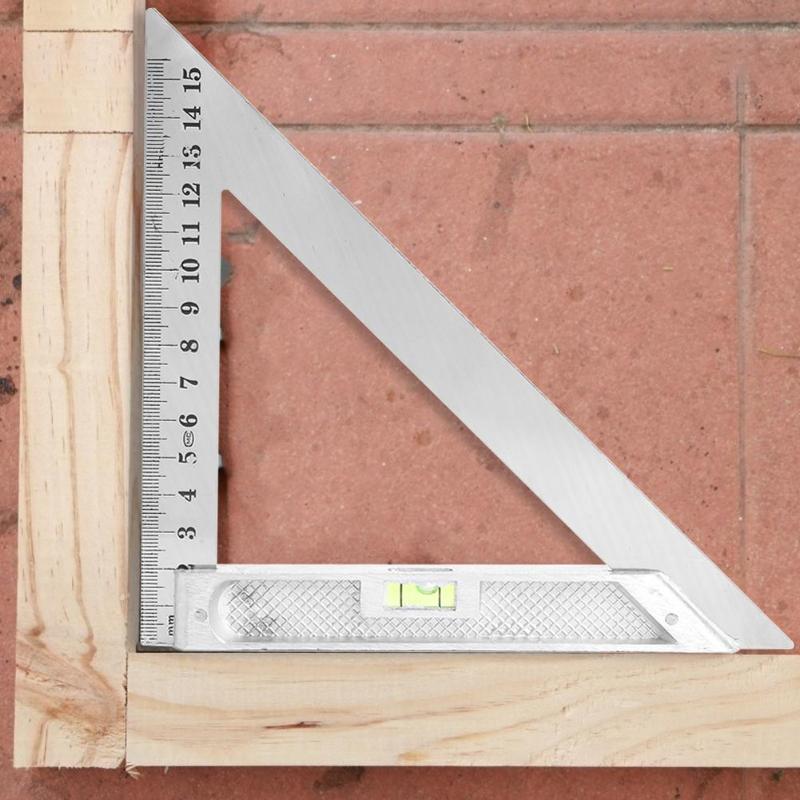 Meetlat - 240x170x170mm - Speed Square - Driehoek Protractor - Aluminium Legering