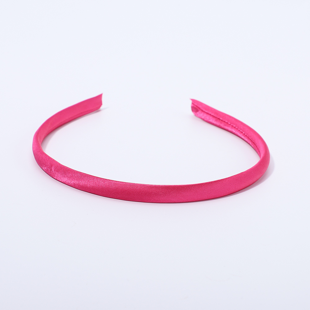 5/10pcs/lot Plain 10MM Satin Headband Girls Fabric Covered Resin Hairbands Plastic Headbands Kids Elastic Bands Hair Accessories: XS / army green