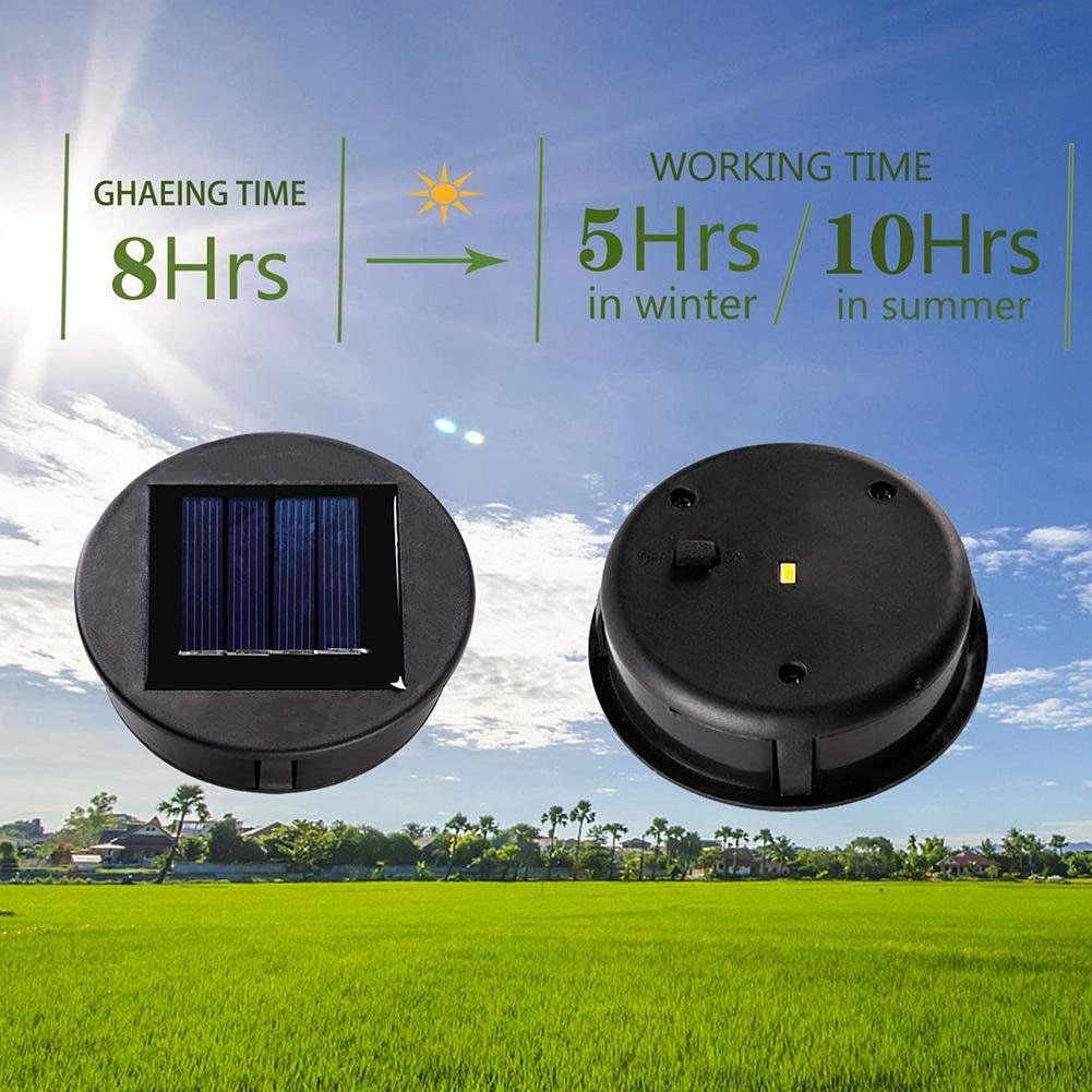 Smart Garden Solar Powered Replacement Round Led Light Box Solar Battery Box Solar Cells Poly Li-Ion Battery Charger
