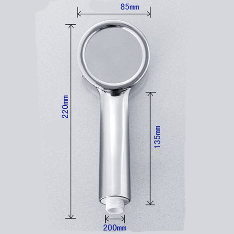 Top Douchekop Rainfull Waterbesparende Vierkante Ronde Ultra-Dunne Rvs Bad Tops Douche Voor Bathroon 6 "8" 10 "12Inch: 1