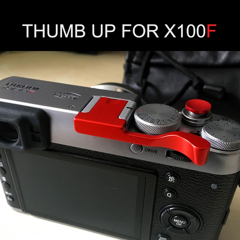 Poignée de pouce en aluminium de couleur rouge avec repose-pouce en métal pour Fuji X100F FUJIFILM X100F