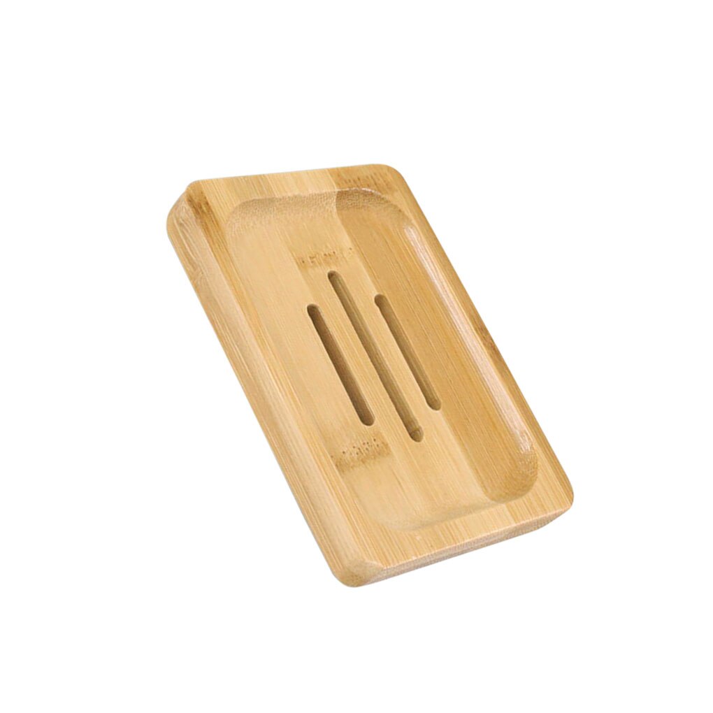 Platos de jabón de madera trapezoidal, caja de jabón de madera Natural, soporte de baño, cuidado ecológico para plato de ducha de baño