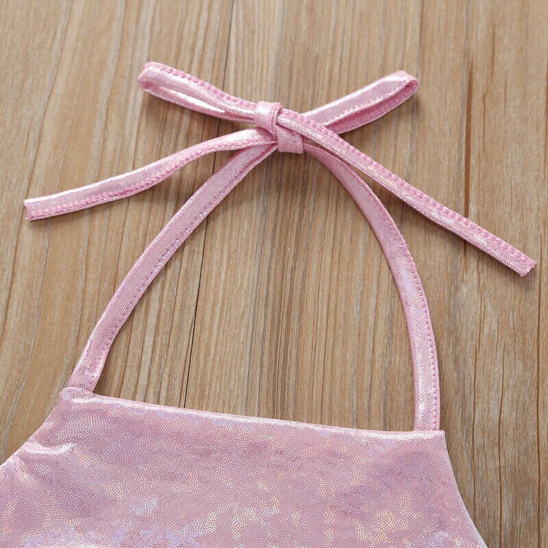 Kinderen Badmode Voor Meisjes Baby Badpak kids Kostuum Biquini Infantil Baden Kleding Vrouwelijke Een Stuk Romper + Hoofdband