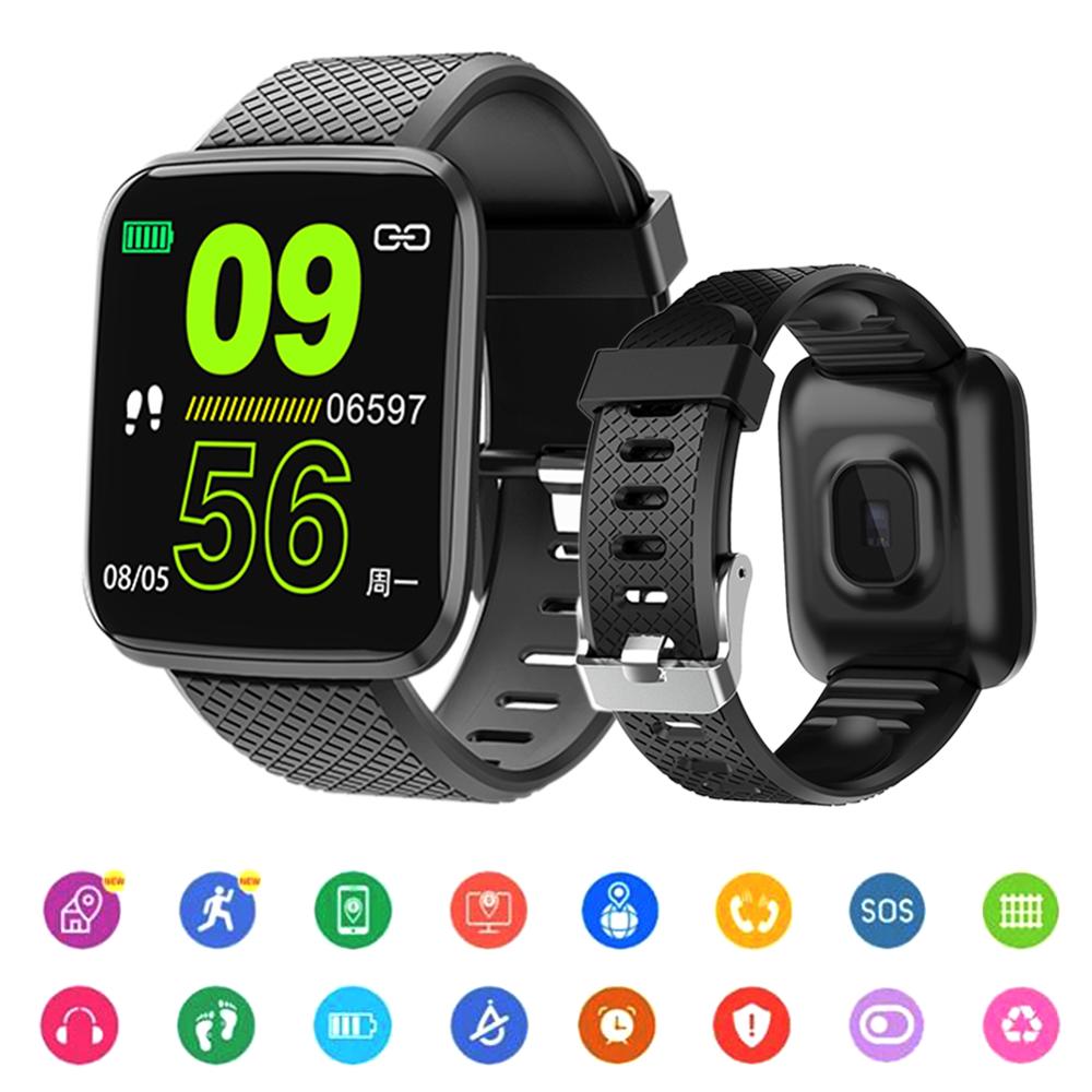 D13 Sport LCD Smart Uhr Wasserdichte Fitness Tracker Blutdruck Smartwatch Herz Rate Monitor Männer Uhr Band Für Android IOS