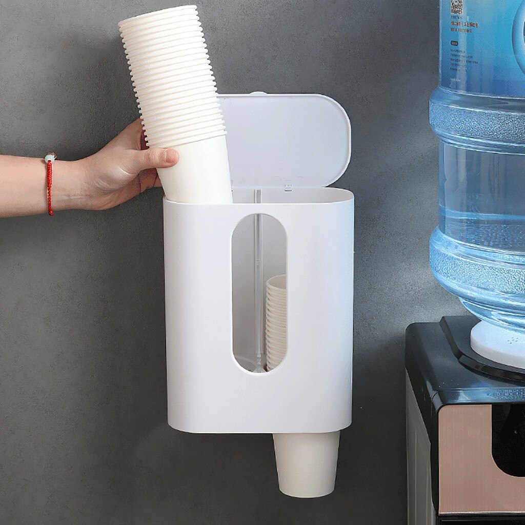 Porte-gobelet de café jetable automatique, support mural multifonctionnel de rangement à la maison, support suspendu Simple