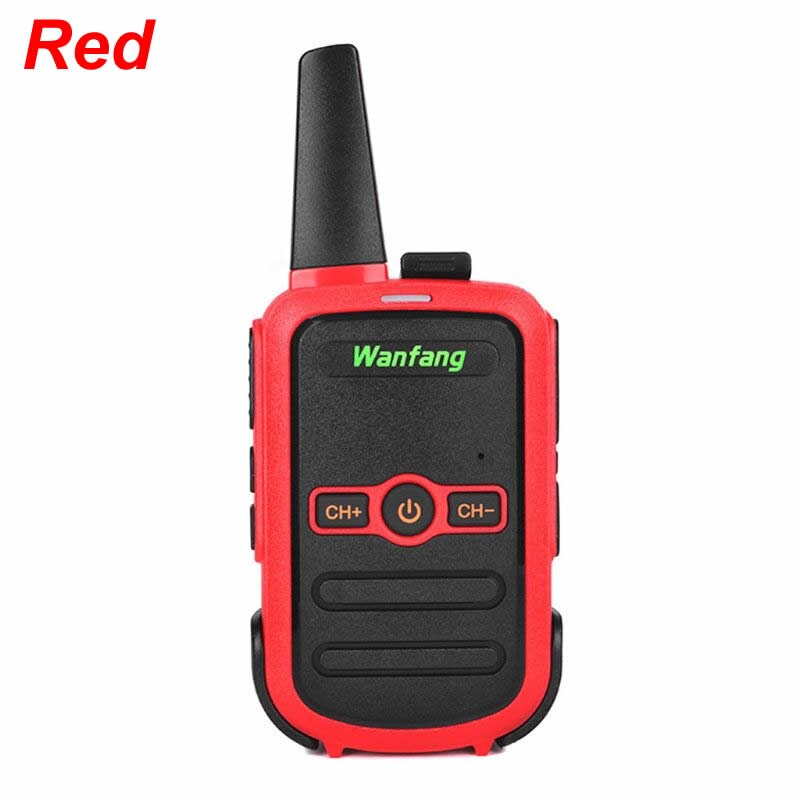 Talkie-walkie mini couleur ultra-mince ultra-petit chargement direct USB: Red