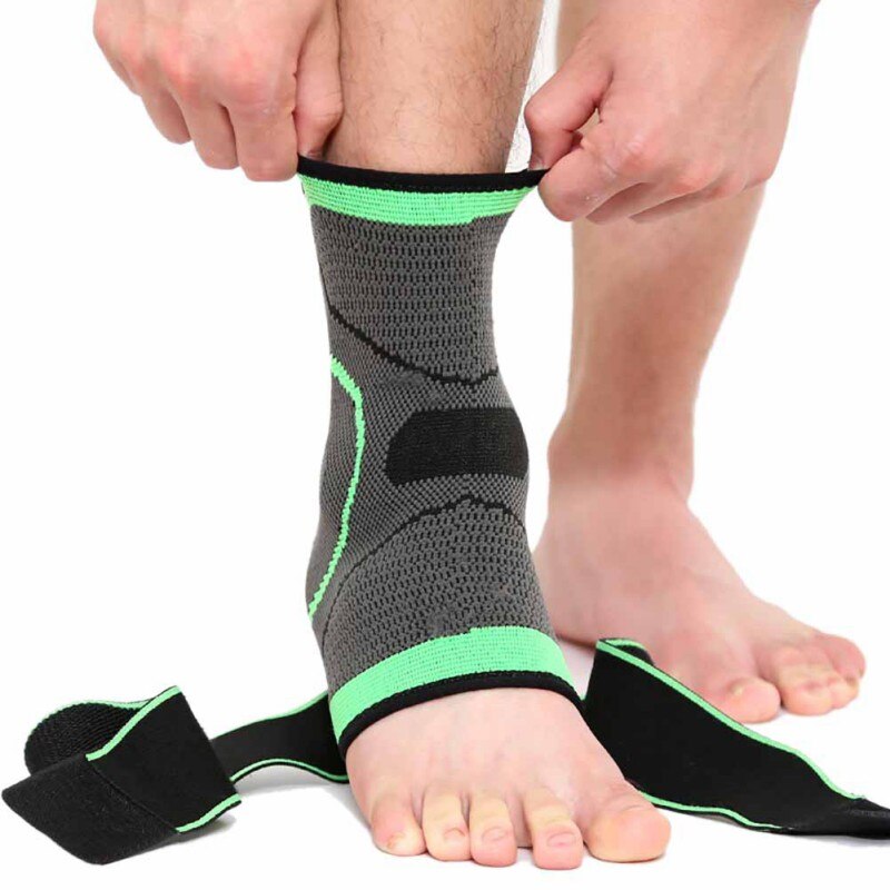 1PCS 3D Tecelagem Elástico Cinta de Nylon de Segurança Protetor de Taekwondo Fitness Futebol Basquete Apoio Tornozelo Cinta Badminton