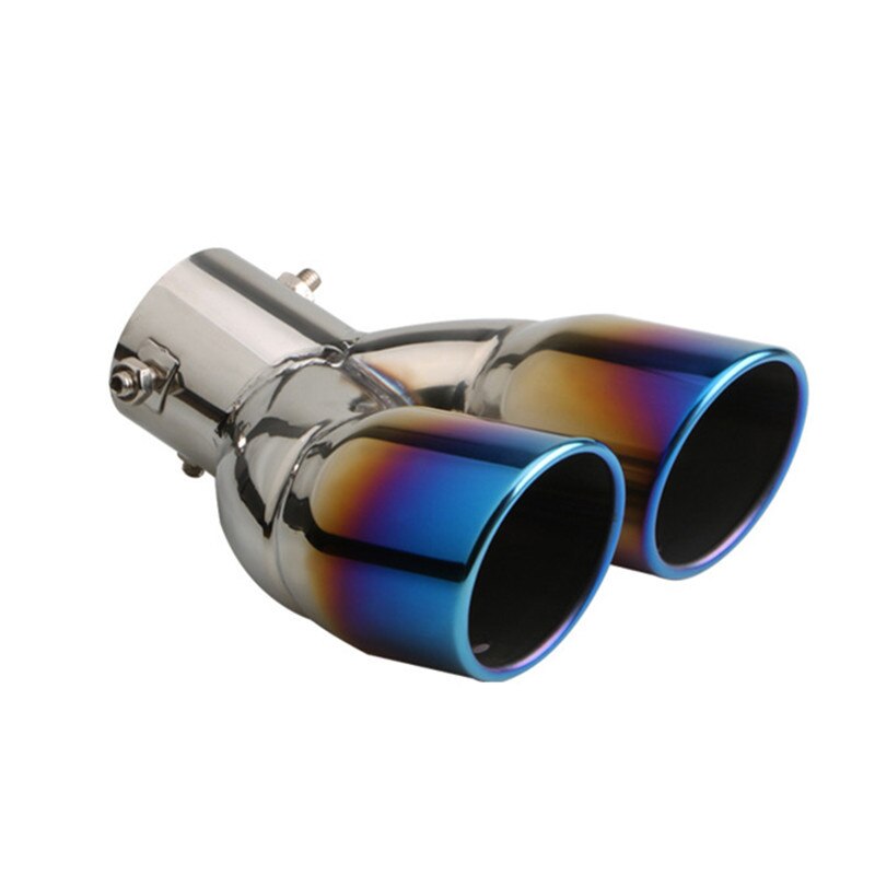 Vehicle Pipe 63mm Car Exhaust Pipe Muffler Tail Pipe Double Out... – Vicedeal