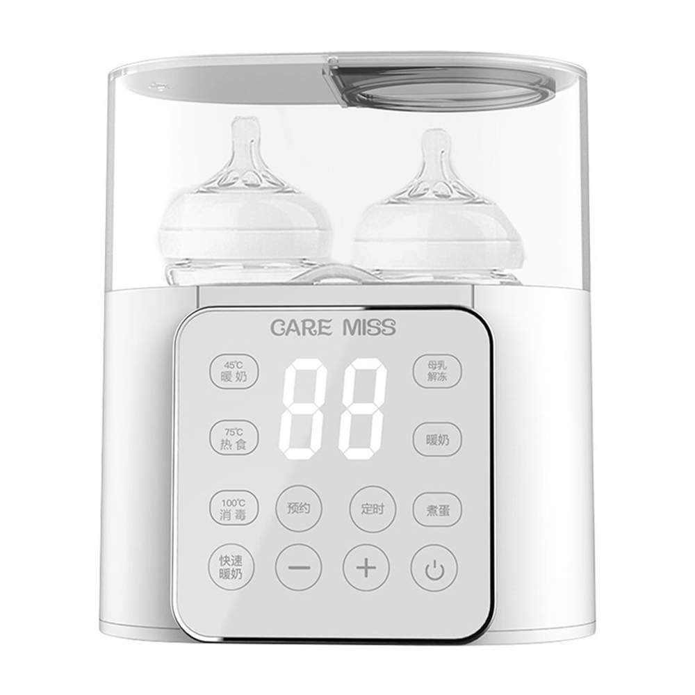 Seks-i-en mælkeflaskevarmer sterilisator konstant temperatur automatisk afrimning og desinficering af sutteflaskevarmer