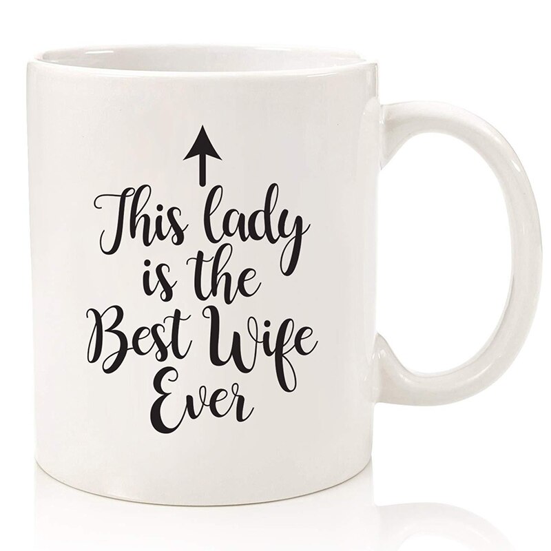 Couple Mug Ceramic Coffee Cup For Wife Husband Wedding Anniversary 350ml Coffee Mug Wife Cup