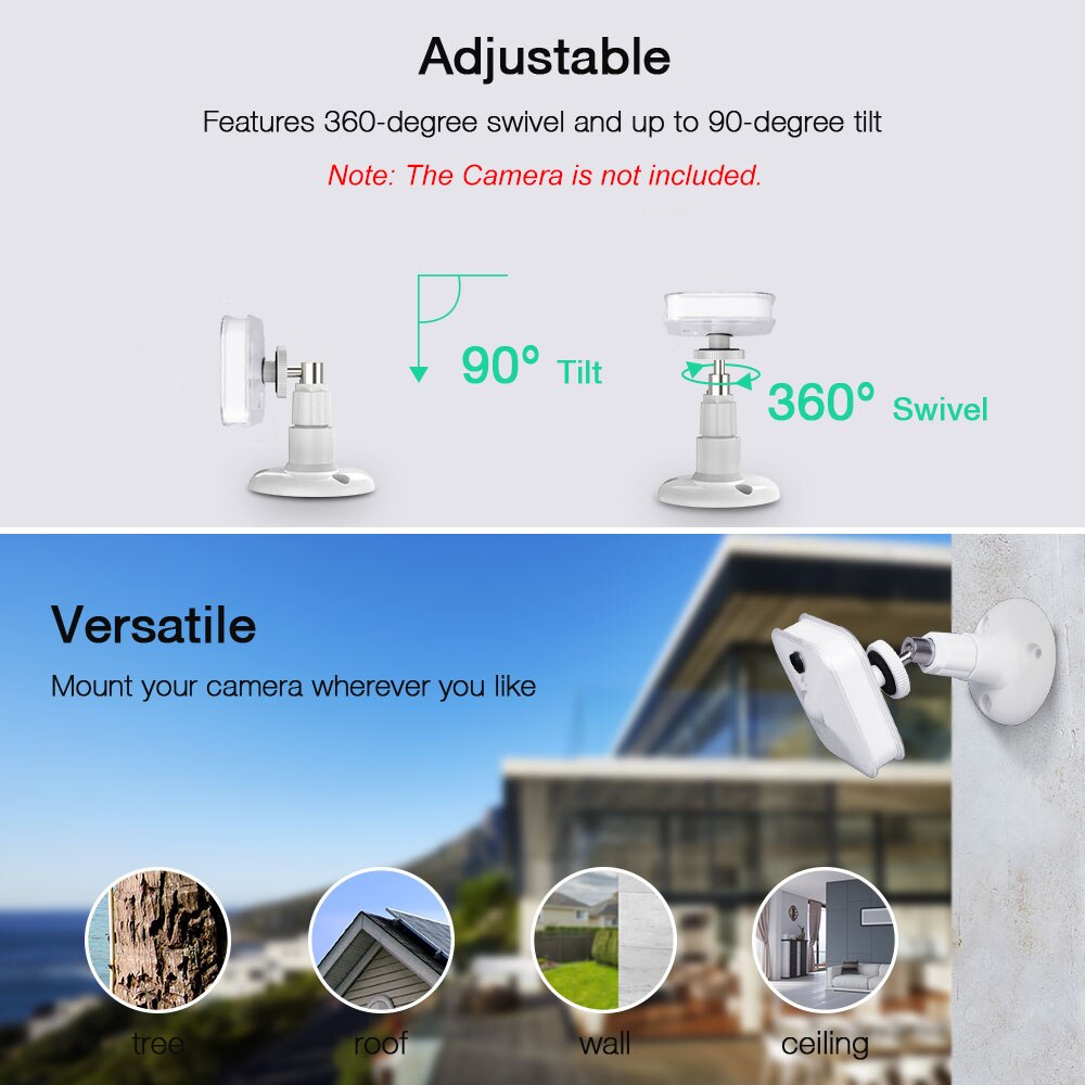 Mount Bracket for Bink Indoor Home Security Camera Weatherproof 360 Degree Protective Adjustable Mount for Roof Wall Ceiling